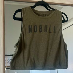 Women's NOBULL Muscle Tank Olive Green ULTRASOFT WORKOUT TANK size Large